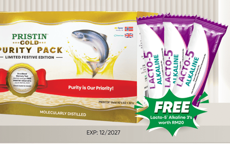 PRISTIN GOLD PURITY PACK  FREE LACTO ALKALINE 5s